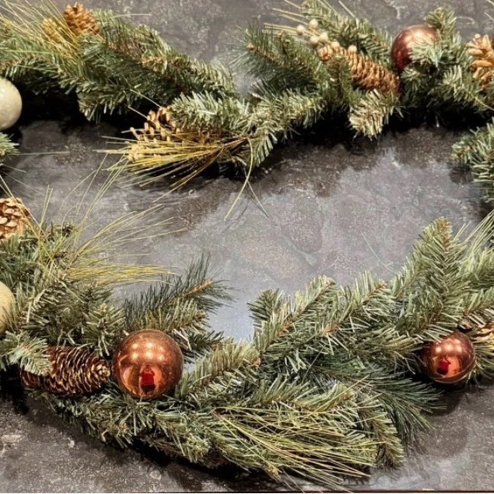 Festive Unlit Predecorated Holiday Garland